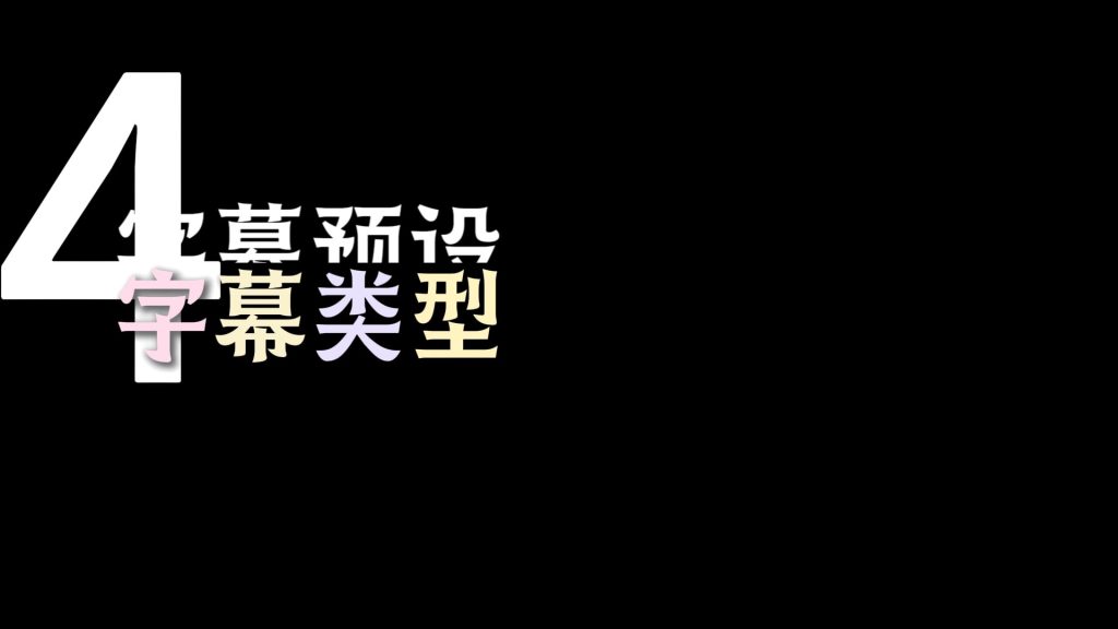 举例动画字幕多层级