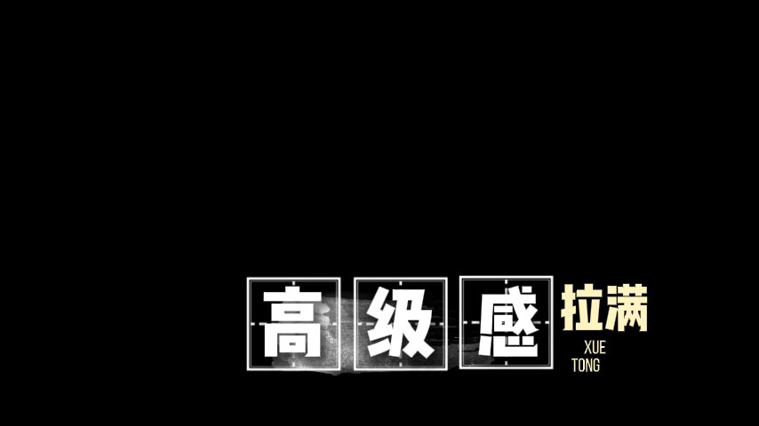  高级感花字