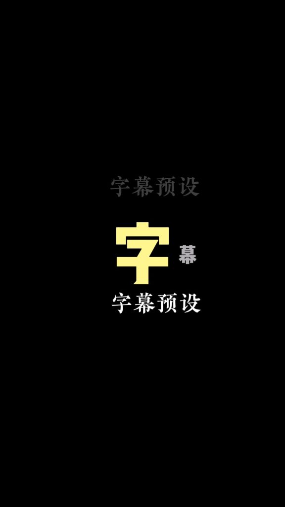 多文字动画字幕vlog口播