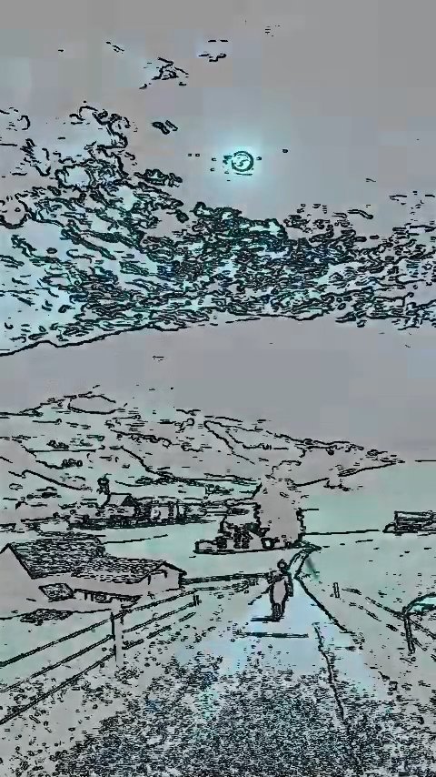 剪映线描雨滴转场 特效预设 – 线描雨夜免费下载